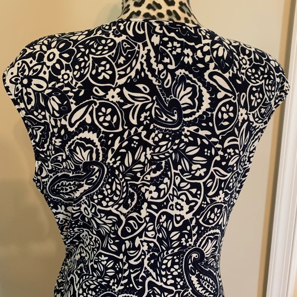 Chaps Navy & White Dress. - Picture 9 of 10